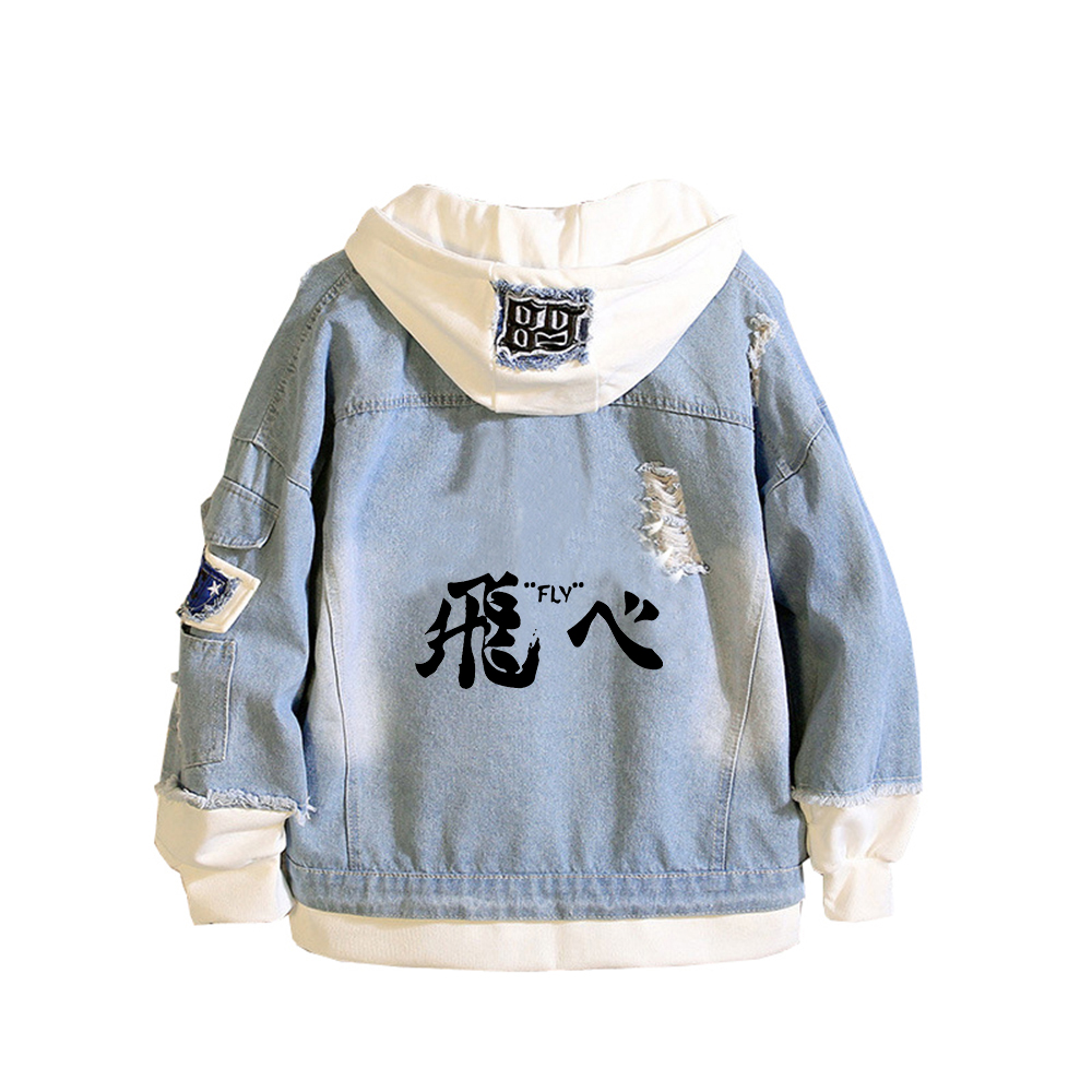 Haikyuu Karasuno VBC Print Wom - đánh giá và giá Embroidery Jacket Jeans