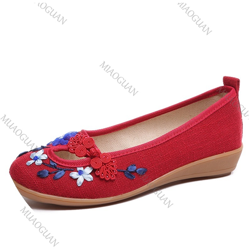 Embroidered Women Comfort Wedg - đánh giá và giá Embroidery Canvas