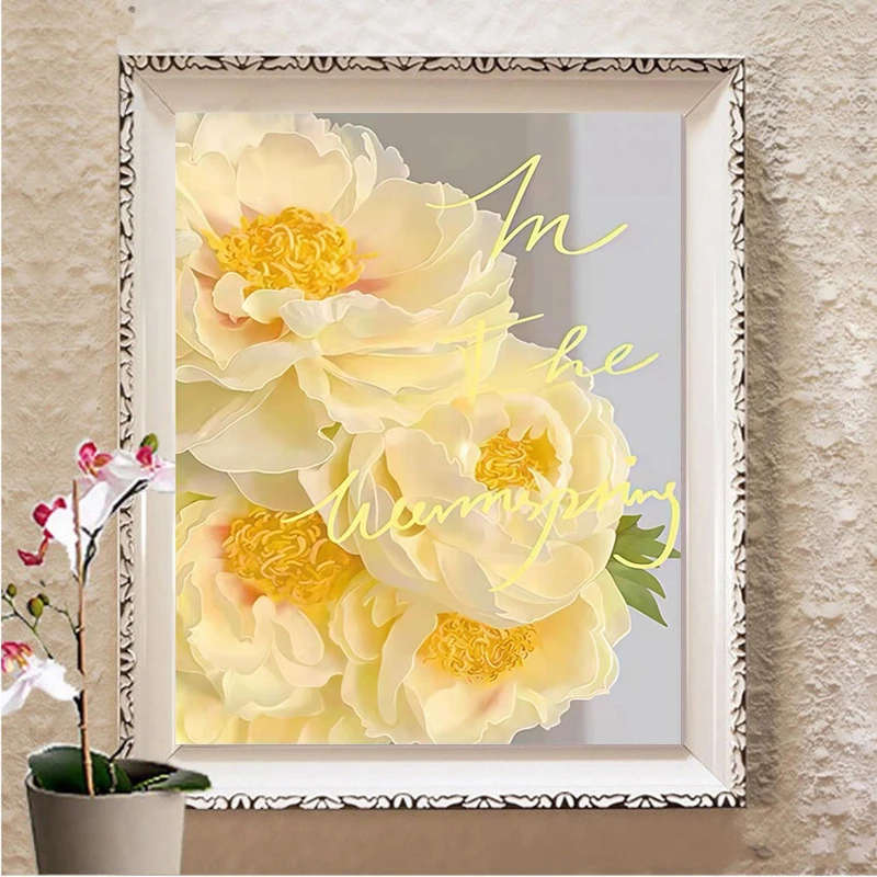 Yellow Flowers 5D Diamond Pain - đánh giá và giá Embroidery Yellow Flower