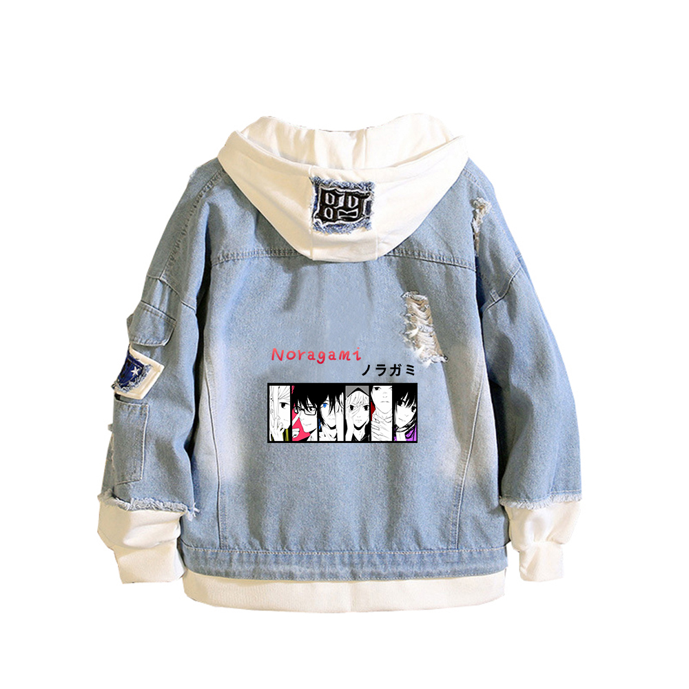 Noragami ARAGOTO Print Women D - đánh giá và giá Embroidery Jacket Jeans