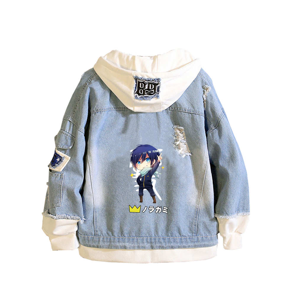 Noragami ARAGOTO Print Women D - đánh giá và giá Embroidery Jacket Jeans