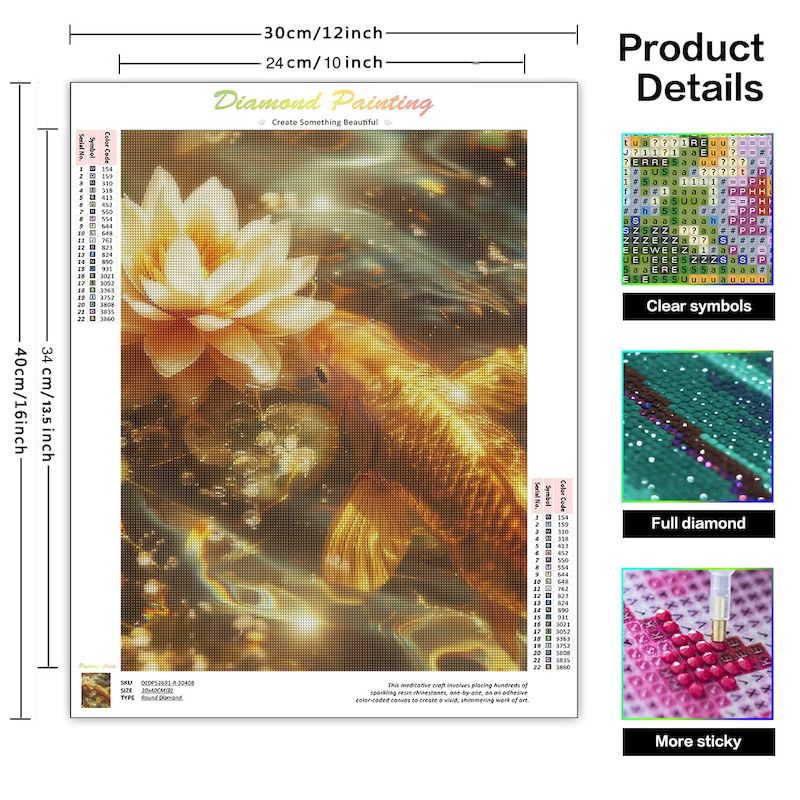 SDOYUNO Diamond Art Painting K - đánh giá và giá Embroidery Fish