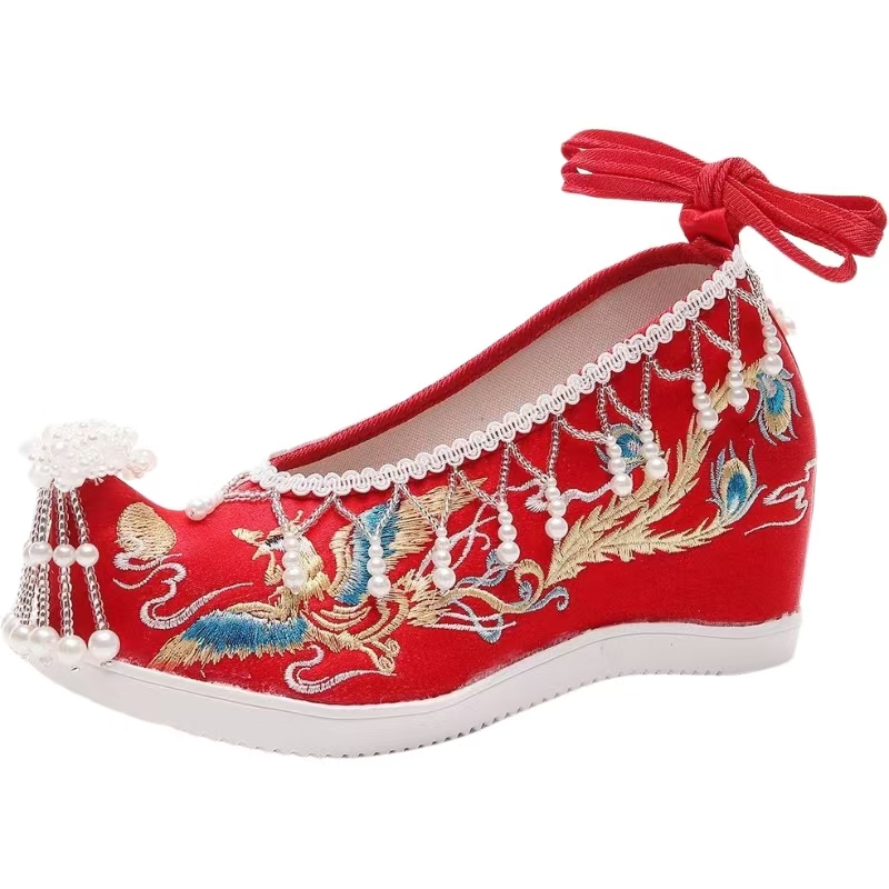 Women New Red Embroidered Wedd - đánh giá và giá Embroidery Canvas