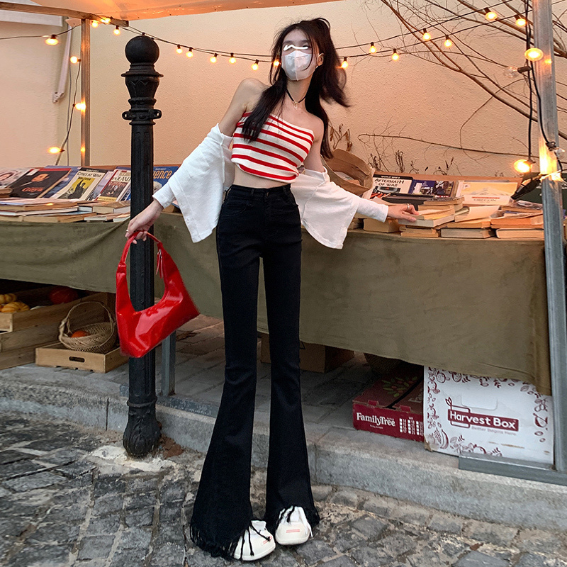 Girl Jeans Autumn Clothes Kore - đánh giá và giá Embroidery Design Patterns Flowers