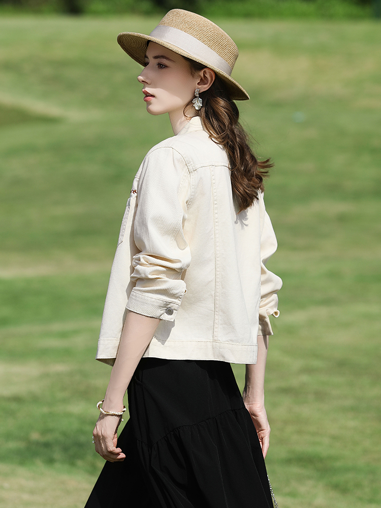 I BELIEVE YOU Women's 100 Cott - đánh giá và giá Embroidery Jacket Jeans