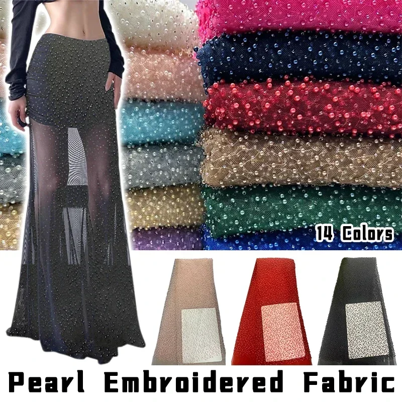 1yard Pearl Mesh Fabric Round  - đánh giá và giá Embroidery Youtube