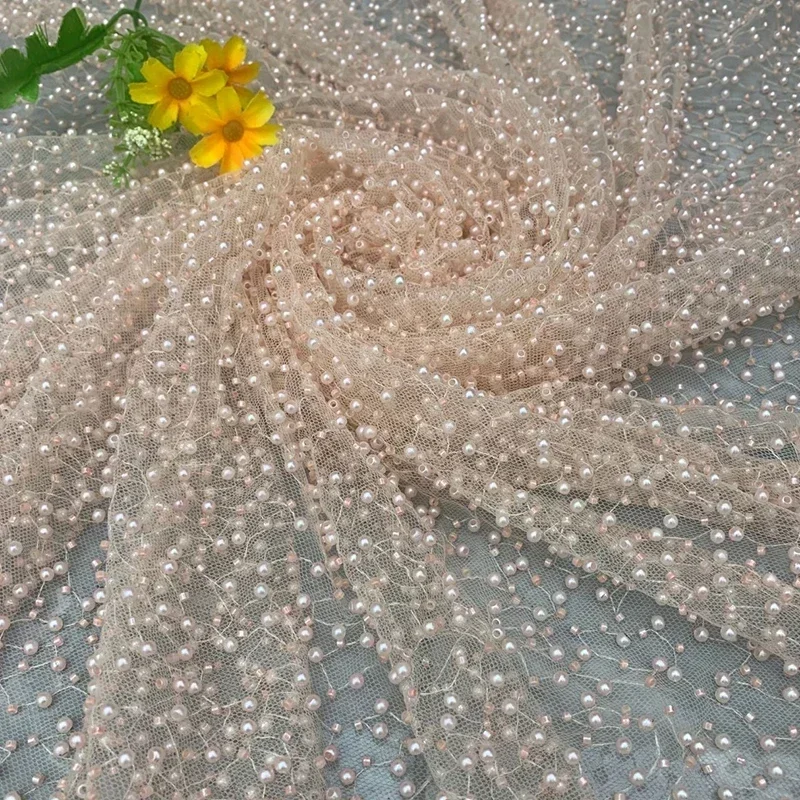 1yard Pearl Mesh Fabric Round  - đánh giá và giá Embroidery Youtube