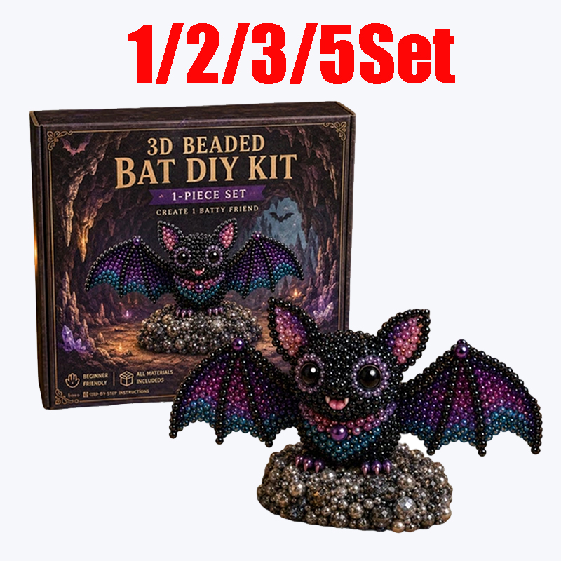 1/2/3/5Set 3D Beaded Bat Craft - đánh giá và giá Embroidery Youtube