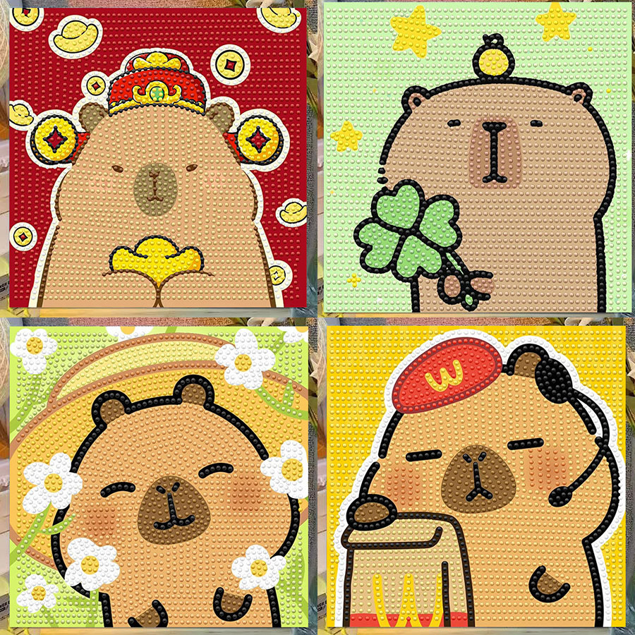 Cartoon Capibala Crystal Diamo - đánh giá và giá Embroidery Ideas