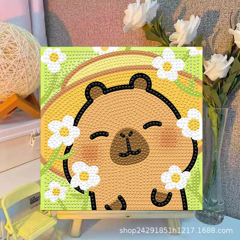 Cartoon Capibala Crystal Diamo - đánh giá và giá Embroidery Ideas