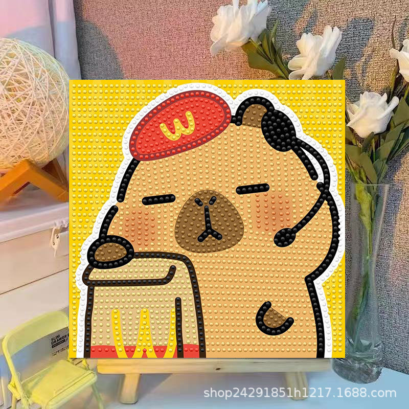 Cartoon Capibala Crystal Diamo - đánh giá và giá Embroidery Ideas