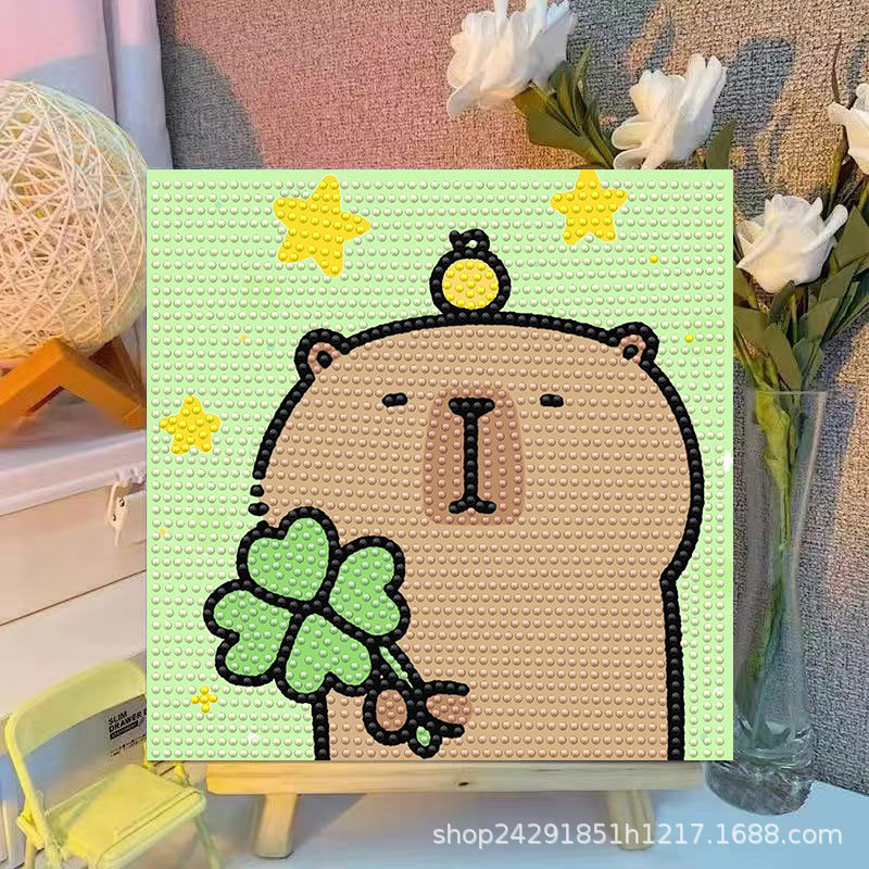 Cartoon Capibala Crystal Diamo - đánh giá và giá Embroidery Ideas