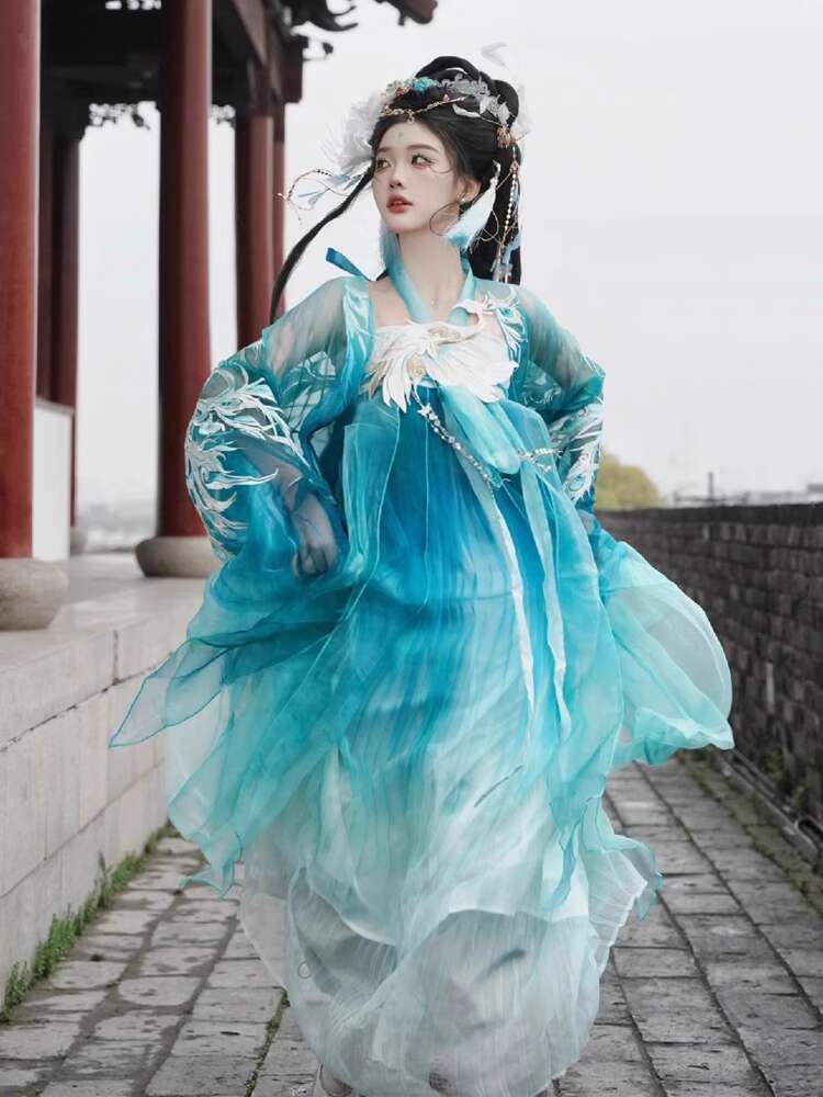 New Peacock Hanfu Womens fashi - đánh giá và giá Embroidery Skirt