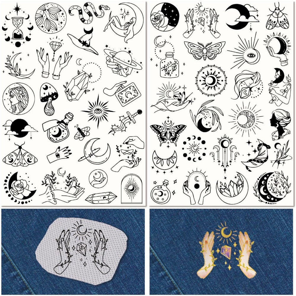51Pcs Boho Moon Sun Water Solu - đánh giá và giá Embroidery Stitch
