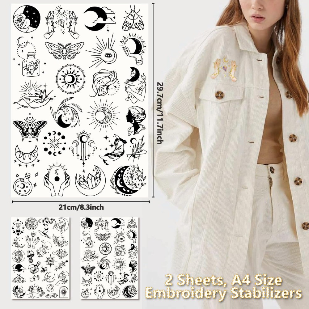 51Pcs Boho Moon Sun Water Solu - đánh giá và giá Embroidery Stitch